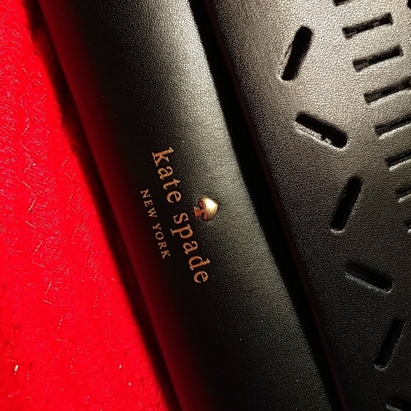 Authentic NWOT Kate Spade blk thick leather clu - Picture 3 of 8
